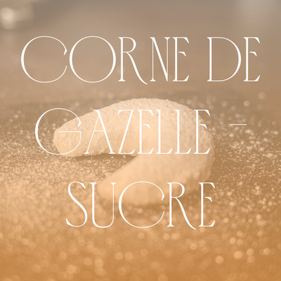 Corne de gazelle avec sucre